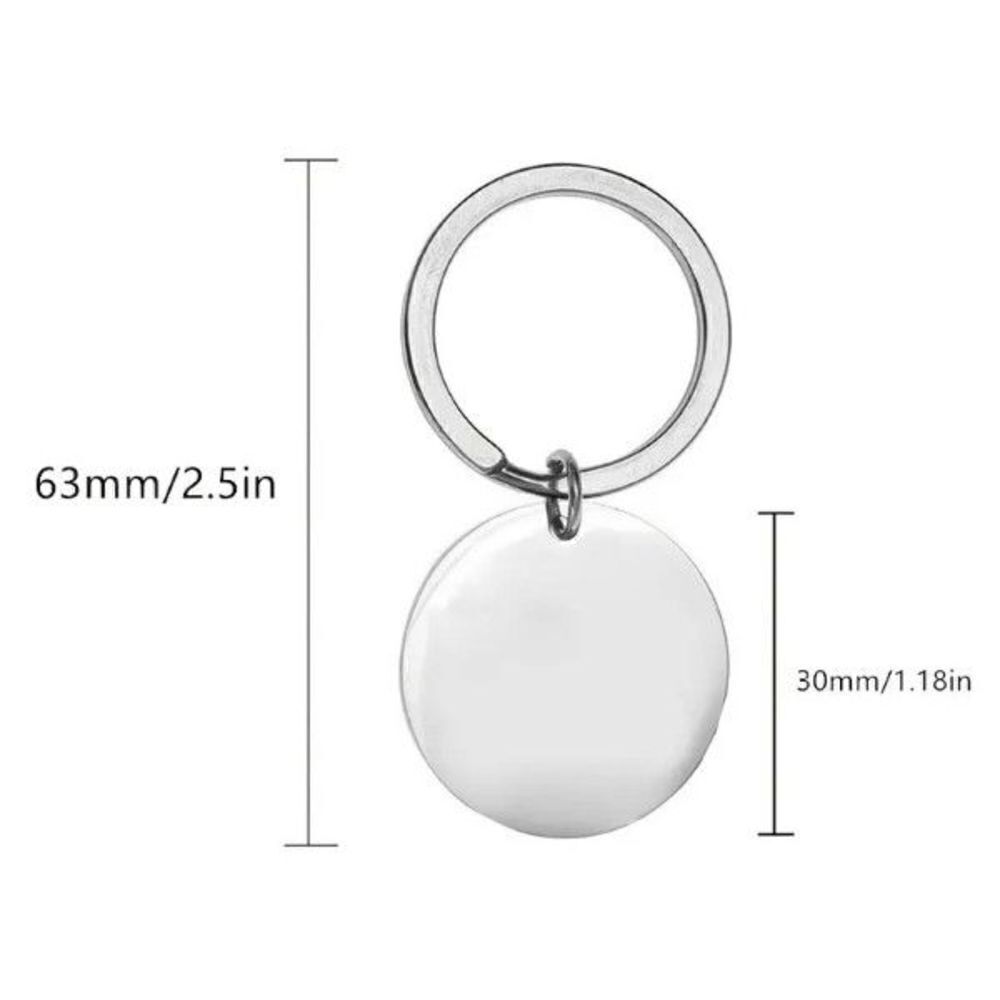 Silver Stainless Steel Best Nana Ever Keychain - Picture 2 of 2